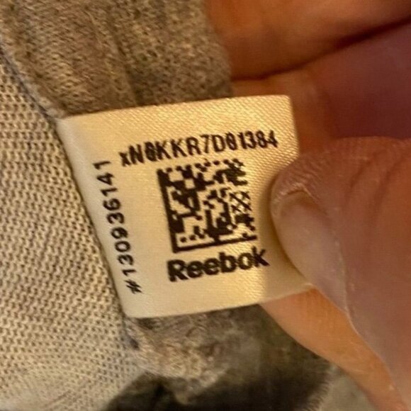 Reebok Women's Pocket Tee Shirt Large Heather Gray Recycled Cotton Blend - Picture 8 of 10